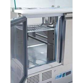 saladette KBS 908 with countertop glass unit | 246 ltr | convection cooling | gastronorm product photo  S