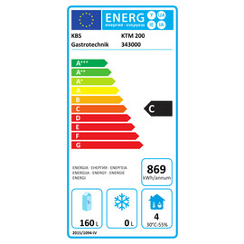 refrigerated table KTM 200 | 256 ltr | convection cooling | 2 solid doors product photo Missing translation L