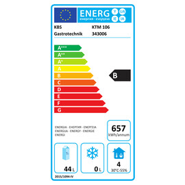 refrigerated table gastronorm KTM 106 convection cooling 100 watts 109 ltr | 2 drawers product photo Missing translation L