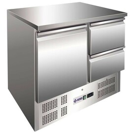 refrigerated table KTM 202 | 256 ltr | convection cooling | solid door | 2 drawers product photo
