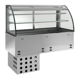 built-in self-service refrigerated display case GN 2/1 with night blind | ready to plug in | 350 watts | 230 volts product photo