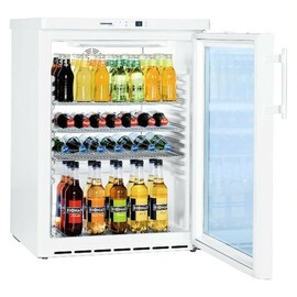 glass doored refrigerator FKUv 1613 white | 148 ltr | convection cooling product photo