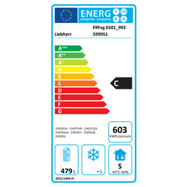 industrial covection fridge FRFvg 6501 W | 655 ltr | changeable door hinge product photo Missing translation S