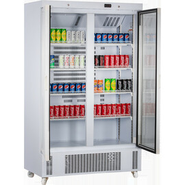 glass doored refrigerator KU 850 G white | 2 revolving glass doors | convection cooling | 585.0 ltr product photo S