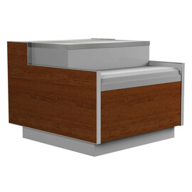 Kubus 1900 cash register counter without side panels product photo