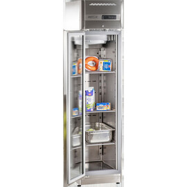 stainless steel refrigerator KU 358 G gastronorm | glass door | convection cooling 303 ltr | 227.0 ltr product photo S
