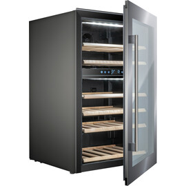 built-in wine refrigerator VINO 142 | glass door | convection cooling | 6 wooden grids product photo S
