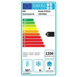 Ready KT4600 refrigerated counter with worktop and 4 doors product photo Missing translation S