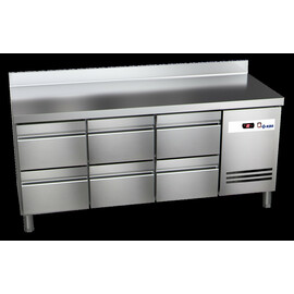 refrigerated table READY KT3616 convection cooling 191 ltr | upstand | 6 drawers product photo