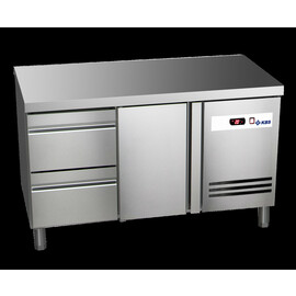 Ready KT2102 refrigerated counter with worktop, 1 door, 2 half drawers product photo
