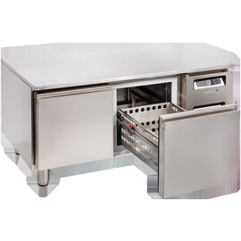 Snack 1200 undercounter refrigerated worktable with removable worktop and 2 drawers product photo S