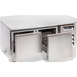 Snack 1200 undercounter refrigerated worktable with removable worktop and 2 drawers product photo S