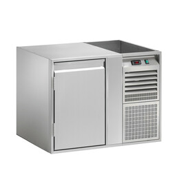 Refrigerated counter with stainless steel evaporator KTE 1 M product photo