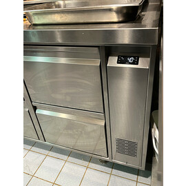 Refrigerated counter with stainless steel evaporator KTE 4 O product photo  S