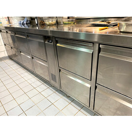 Refrigerated counter with stainless steel evaporator KTE 4 O product photo  S