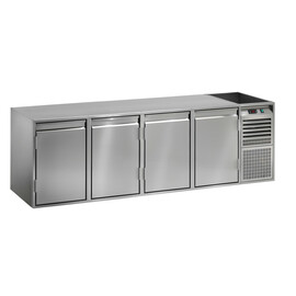 Refrigerated counter with stainless steel evaporator KTE 4 M product photo