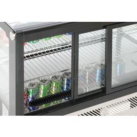 refrigerated top unit vitrine 160 ltr 230 volts | 2 shelves | straight product photo S