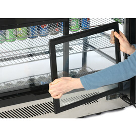 refrigerated top unit vitrine 160 ltr 230 volts | 2 shelves | straight product photo S