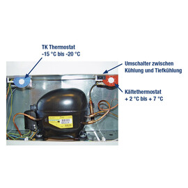 AL50 chest freezer, convertible to deep freezer with sliding lids product photo S