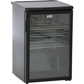 glass doored refrigerator K 140G black | 130 ltr | static cooling | changeable door hinge product photo  S