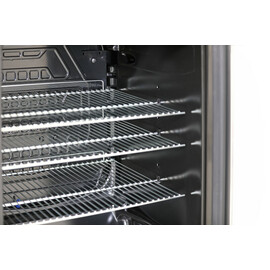 glass doored refrigerator K 140G black | 130 ltr | static cooling | changeable door hinge product photo  S
