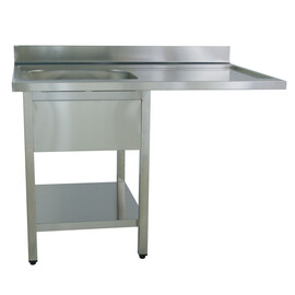 sink centre 1 basin | drainboard on the right | plain L 1200 mm T 700 mm H 850 mm product photo