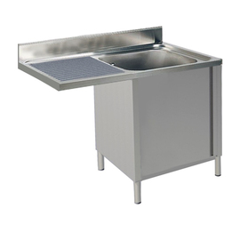 sink centre with base cabinet sink on the right side | 1 basin L 1400 mm T 700 mm H 850 mm product photo