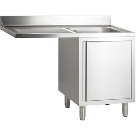 sink centre with base cabinet sink on the right side | 1 basin L 1400 mm T 700 mm H 850 mm product photo  S