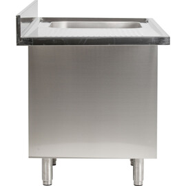 sink centre with base cabinet sink on the right side | 1 basin L 1400 mm T 700 mm H 850 mm product photo  S