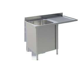 sink centre with base cabinet Basin left | 1 basin L 1200 mm T 700 mm H 850 mm product photo