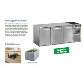 Refrigerated counter with stainless steel evaporator KTE 4 O product photo  S