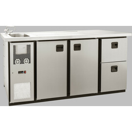 beverage counter PARIS 1 sink on the right | 2 doors | 260 watts 230 volts product photo S