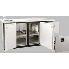 beverage counter PARIS 1 sink on the right | 2 doors | 260 watts 230 volts product photo S