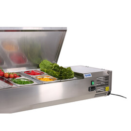 refrigerated countertop unit RX1210 static cooling | 4 x GN 1/3 - 150 mm product photo  S