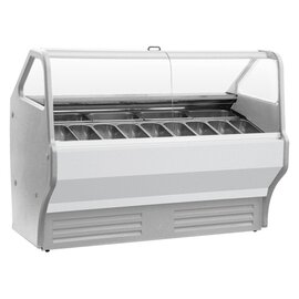 ice cream sales counter Wojtek 1000 white silver coloured 230 volts product photo