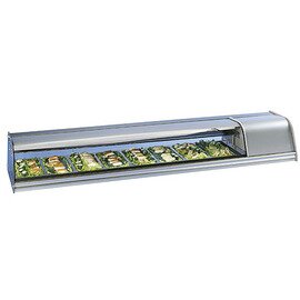 food preparing station Sushi 8 GN 230 volts | rounded windscreen product photo