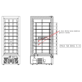 economic ice cream storage cabinet TKU 603 Eis white 600 ltr | static cooling | door swing on the right product photo  S