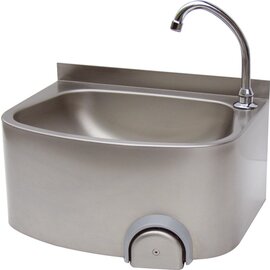 hand wash sink with knee operated | 480 mm x 350 mm H 220 mm product photo
