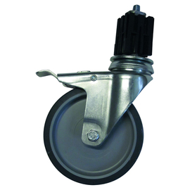 swivel castors Ø 75 mm H 106 mm lockable | stainless steel product photo