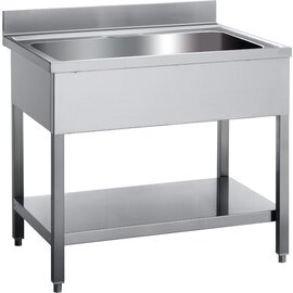 vegetable washing table STEM 1070 | 1000 mm x 700 mm H 850 mm | 1 basin product photo