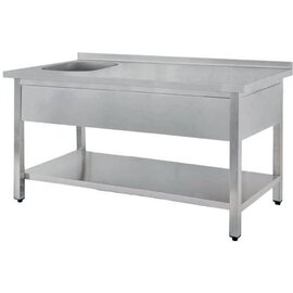 executive table STVL 1470 ECOline 1 basin | 400 x 400 x 250 mm with bottom shelf L 1400 mm W 700 mm product photo