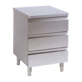 drawer cabinet 480 mm  x 600 mm  H 850 mm with 3 drawers product photo