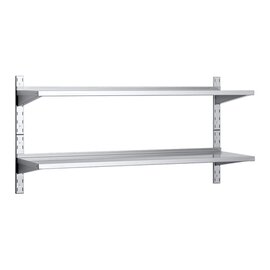 double wall rack EM ECOLINE 2 shelves | 2 wall runners 2 shelves  L 1200 mm  B 300 mm  H 350 mm product photo