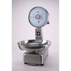 analog scales VM/5 with scale pan Ø 380 mm analog weighing range 5 kg subdivision 2 g product photo