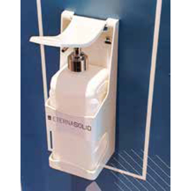 disinfectant stand ECO with arm lever suitable for 1 liter pump bottle with dispenser product photo  S