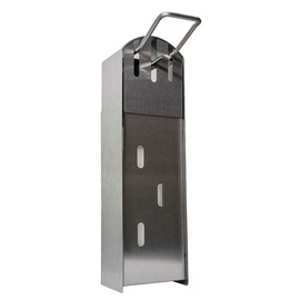disinfectant dispenser stainless steel with arm lever for wall mounting 1000 ml 95 mm x 75 mm H 330 mm product photo
