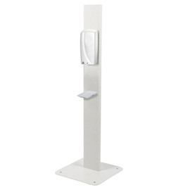 disinfection stand with sensor white floor model 1000 ml 450 mm x 450 mm H 1400 mm | drip tray product photo