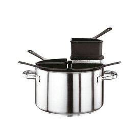 meat pot | pasta pot KG LINE 1000 stainless steel with plastic sieve inserts product photo