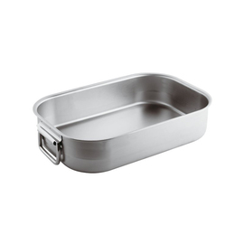 heavy roasting pan  • stainless steel | 400 mm  x 260 mm  H 90 mm | 2 drop handles product photo