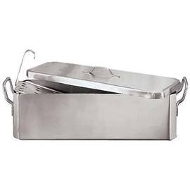 fish cauldron 14 ltr stainless steel rectangular 600 mm  x 200 mm  H 140 mm product photo